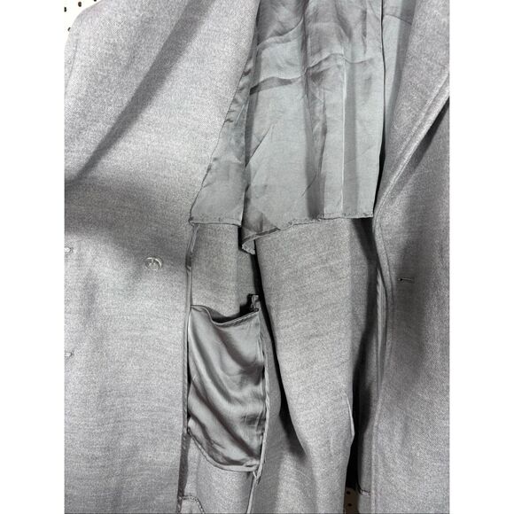 Free People Hannah Slouchy Soft oversized loose fit Blazer Gray Size L - Picture 7 of 10